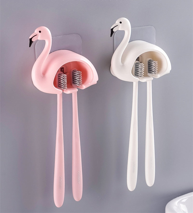 Flamingo Toothbrush Hook