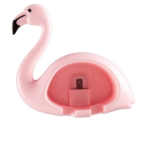 Flamingo Toothbrush Hook