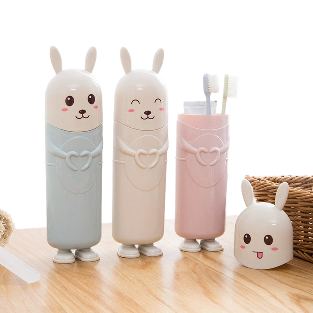 Rabbit Toothbrush Travel Container